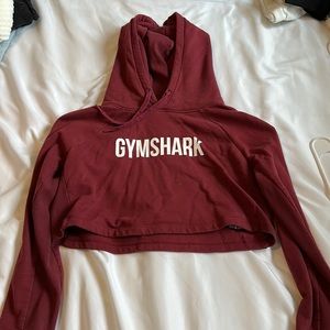 Gymshark Maroon Cropped Hoodie